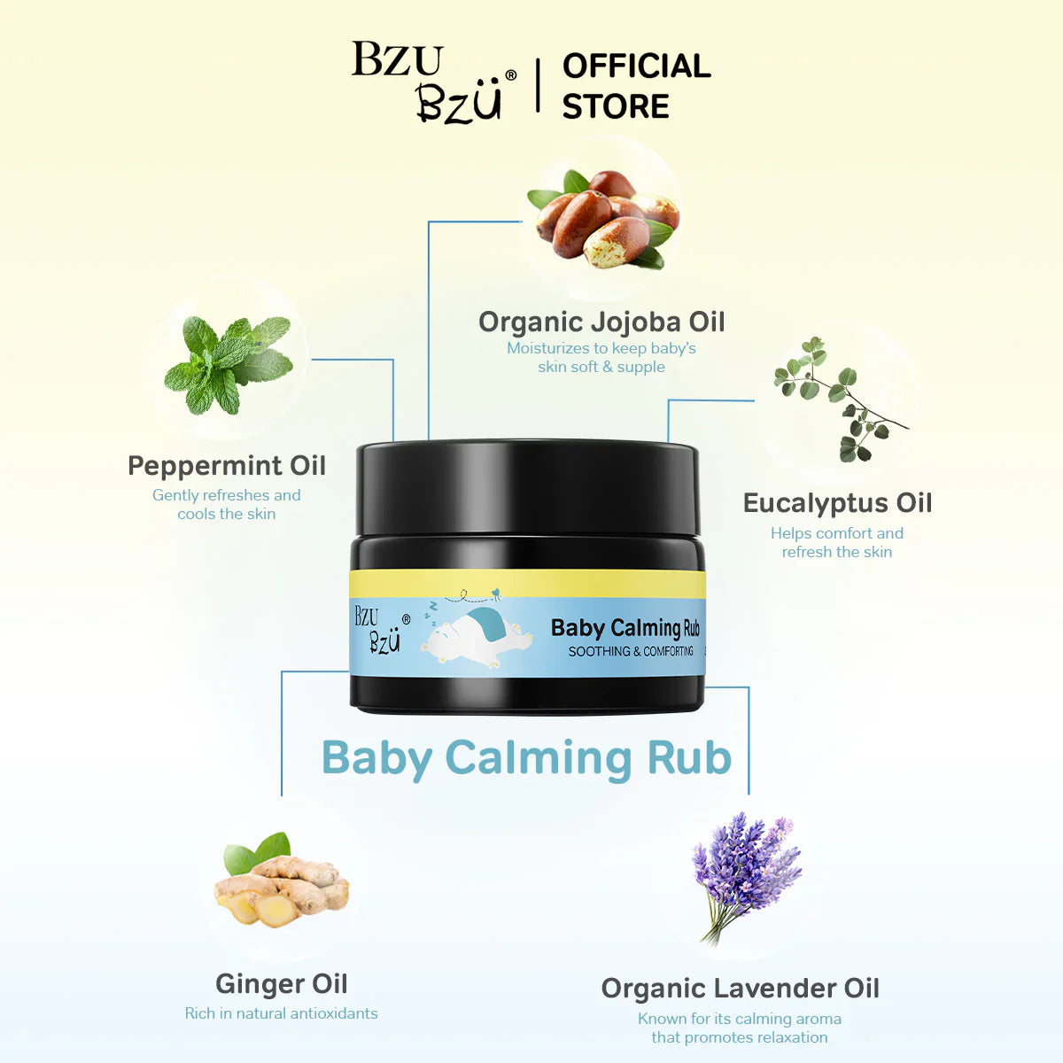 BZU BZU Baby Calming Rub 30g