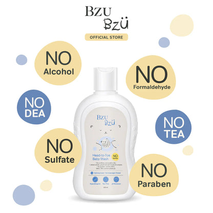 BZU BZU Head-to-Toe Baby Wash 200ml