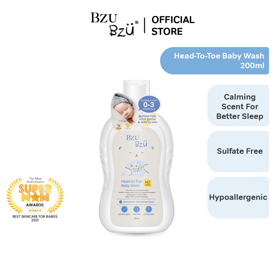BZU BZU Head-to-Toe Baby Wash 200ml
