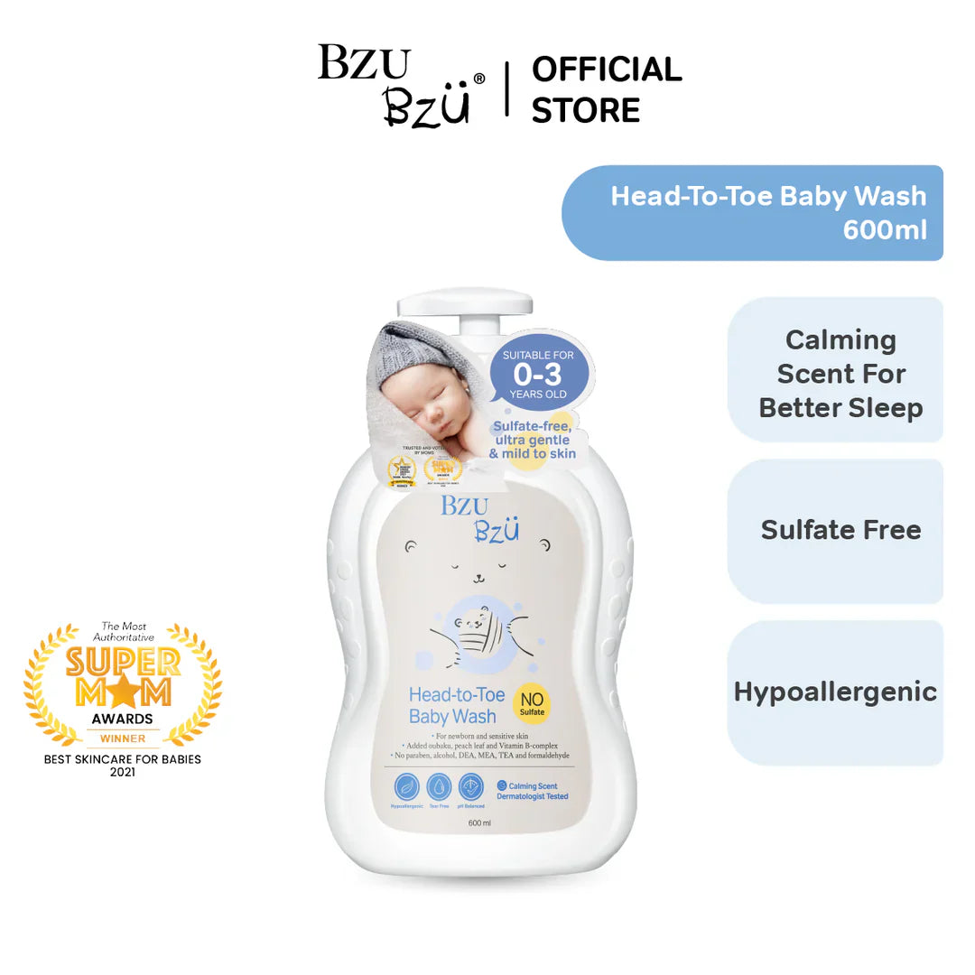 BZU BZU Head-to-Toe Baby Wash 600ml 
