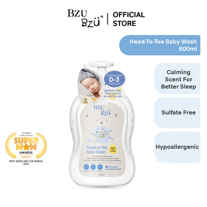 BZU BZU Head-to-Toe Baby Wash 600ml 