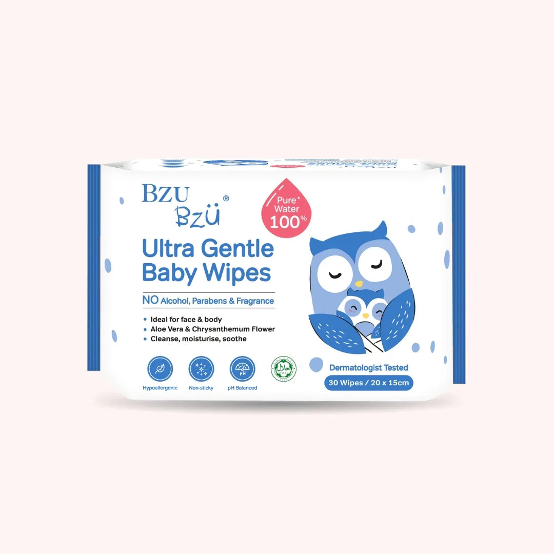 BZU BZU Ultra Gentle Baby Wipes 30 Wipes